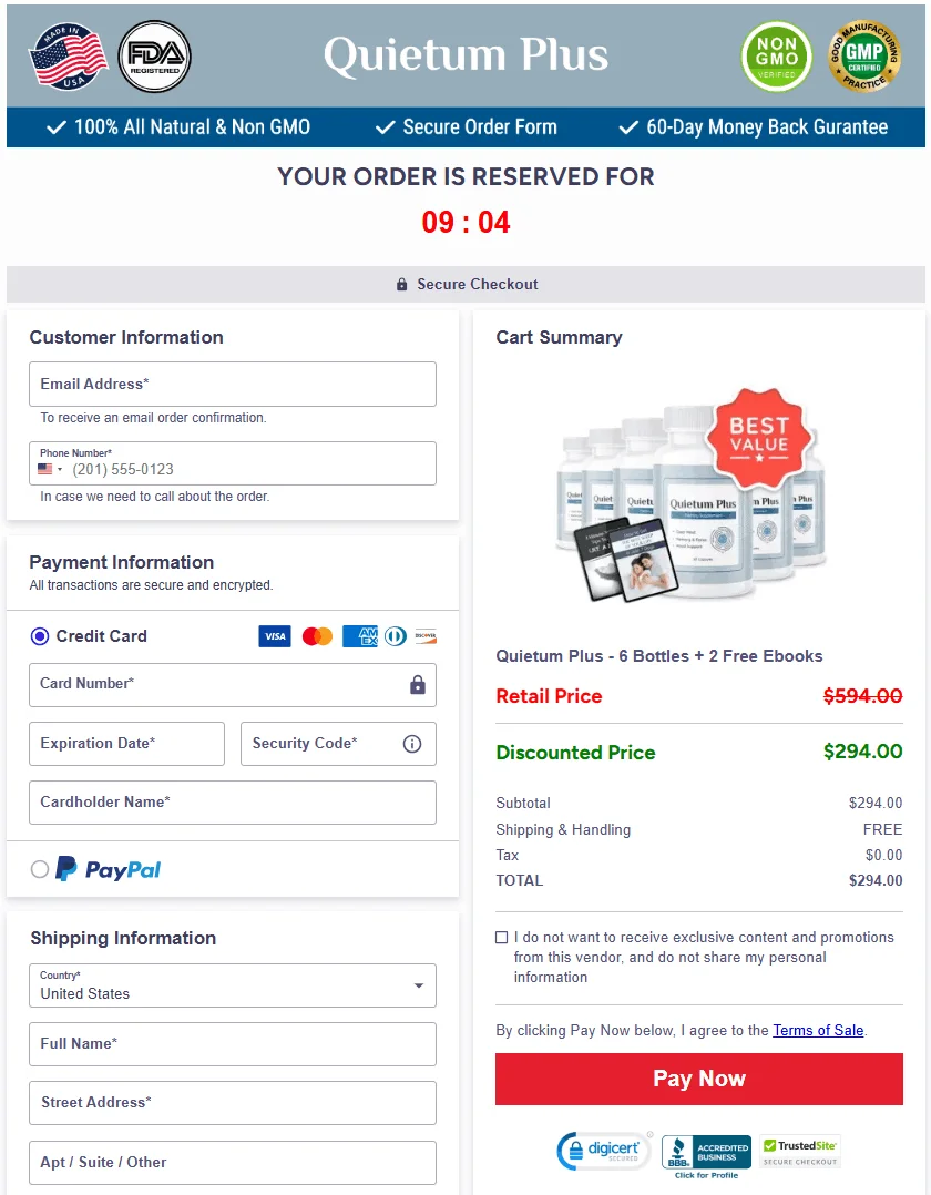 Quietum Plus secure-checkout